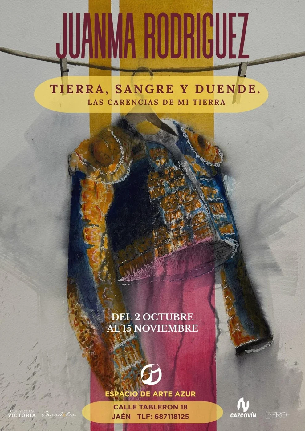 Cartel de la exposición TIERRA, SANGRE Y DUENDE. Las carencias de mi tierra
