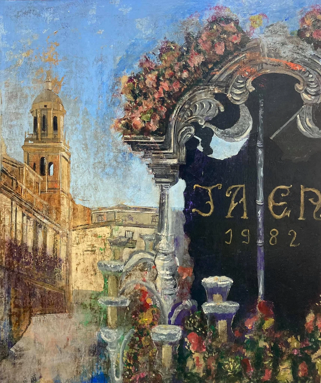 Rocio jaen, acrilico y oleo