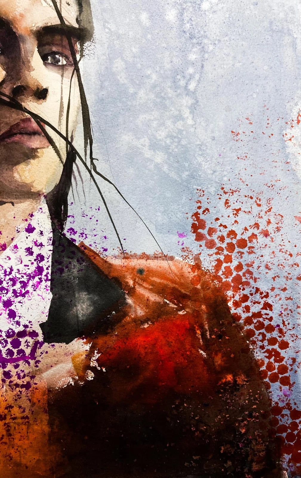 Angeles toledano, acuarela