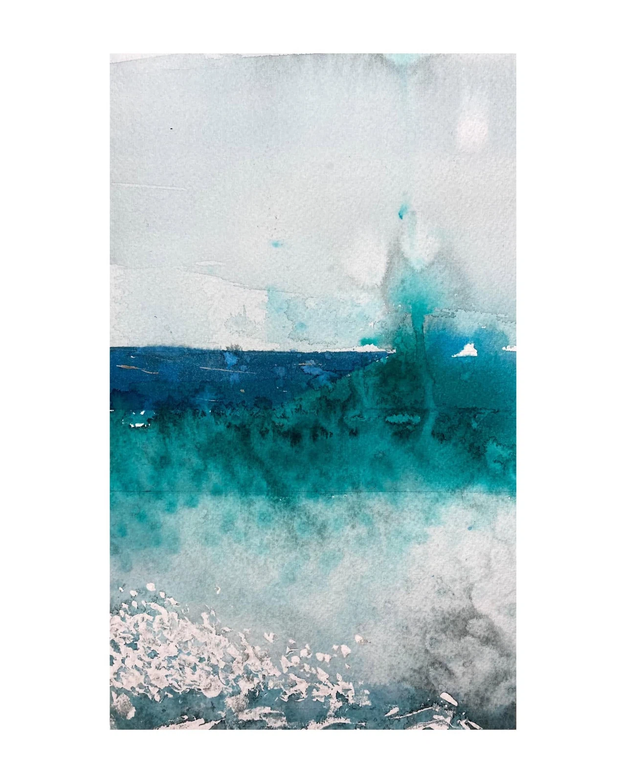 El mar 2, acuarela