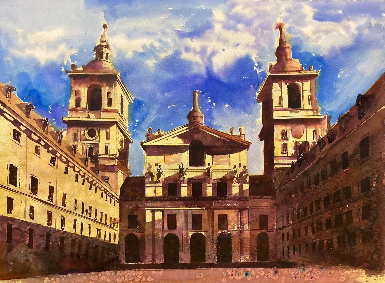 Escorial, acuarela