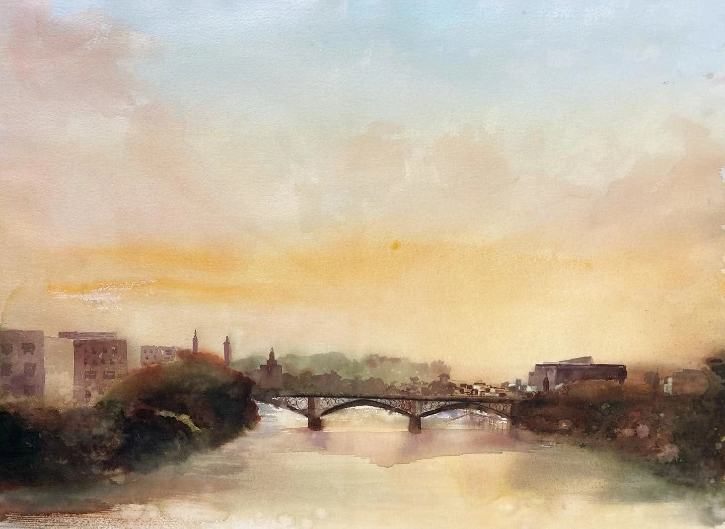Guadalquivir, acuarela