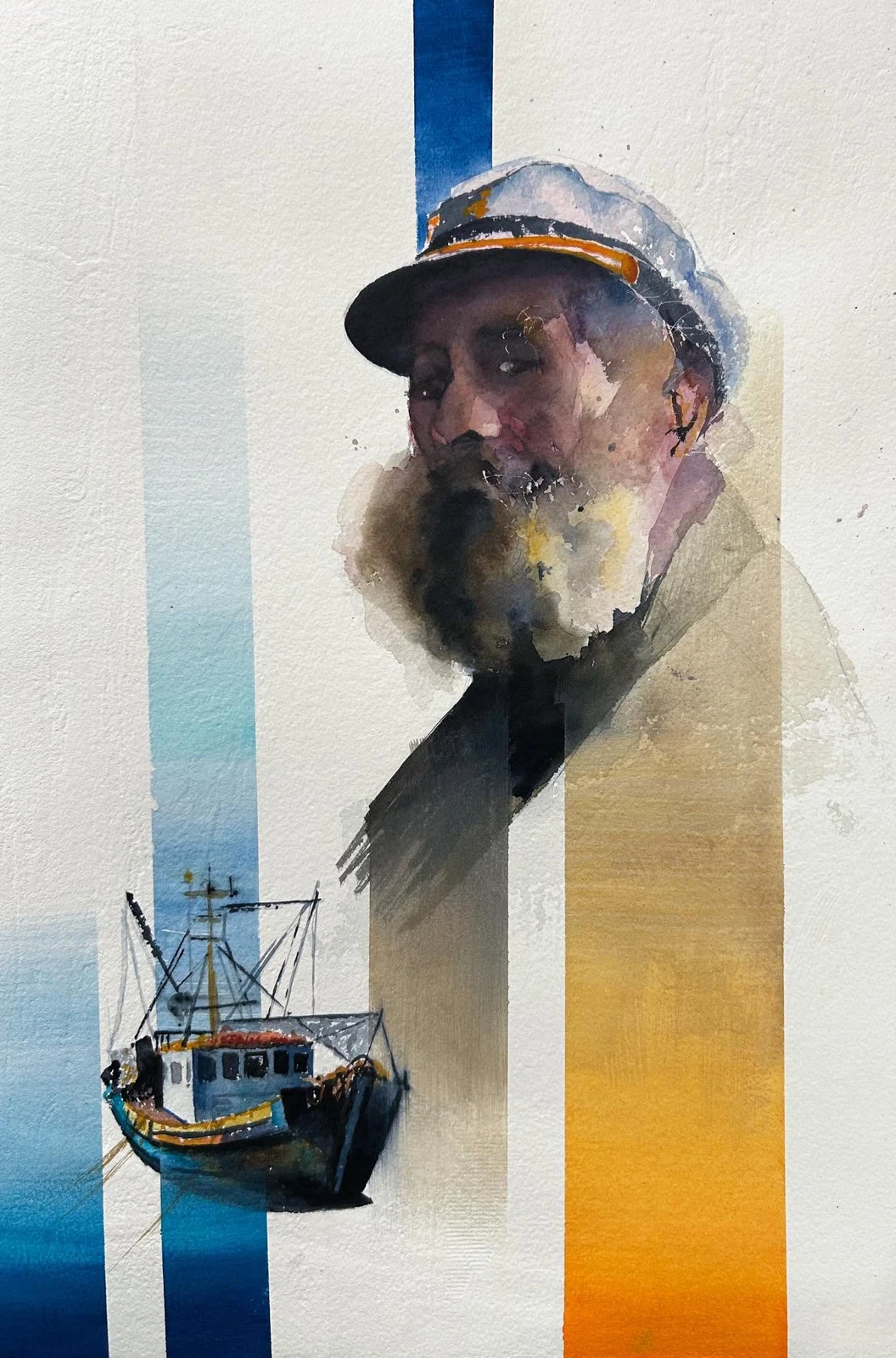 Marinero, acuarela
