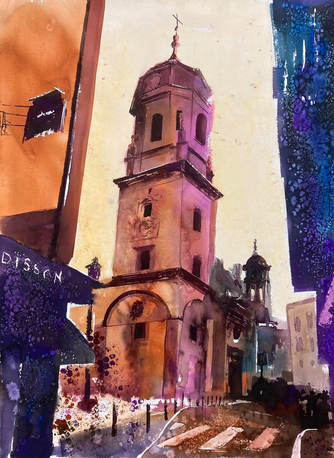 San ildelfonso, acuarela