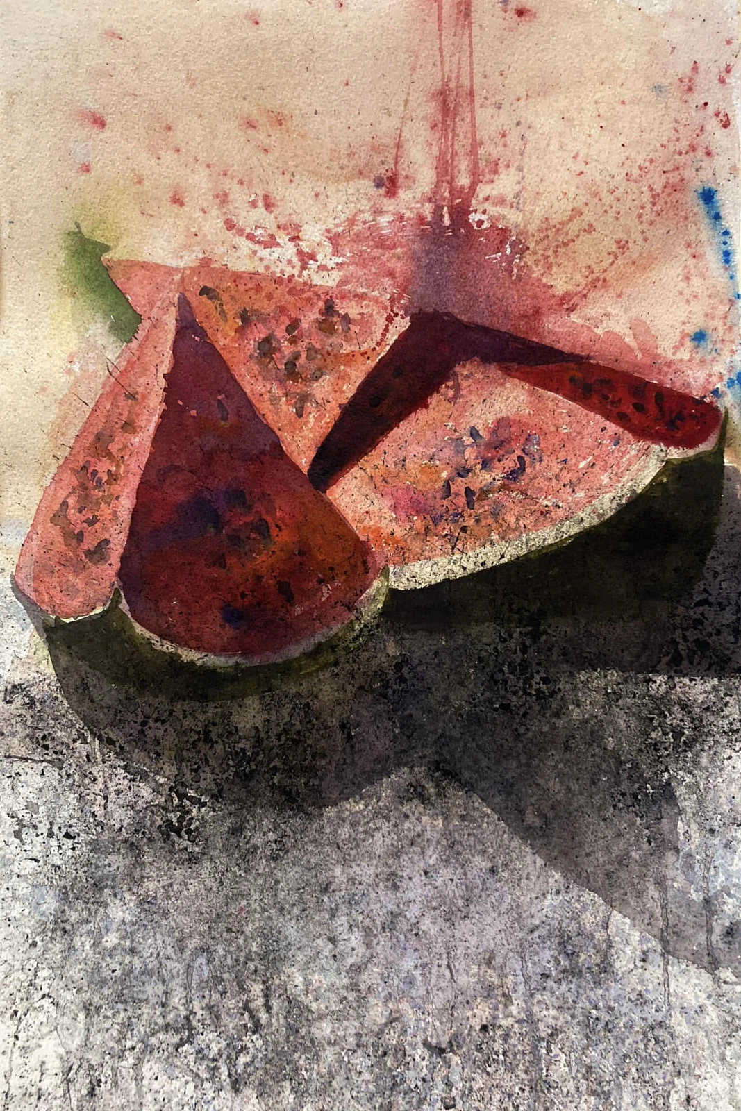 Sandia, acuarela