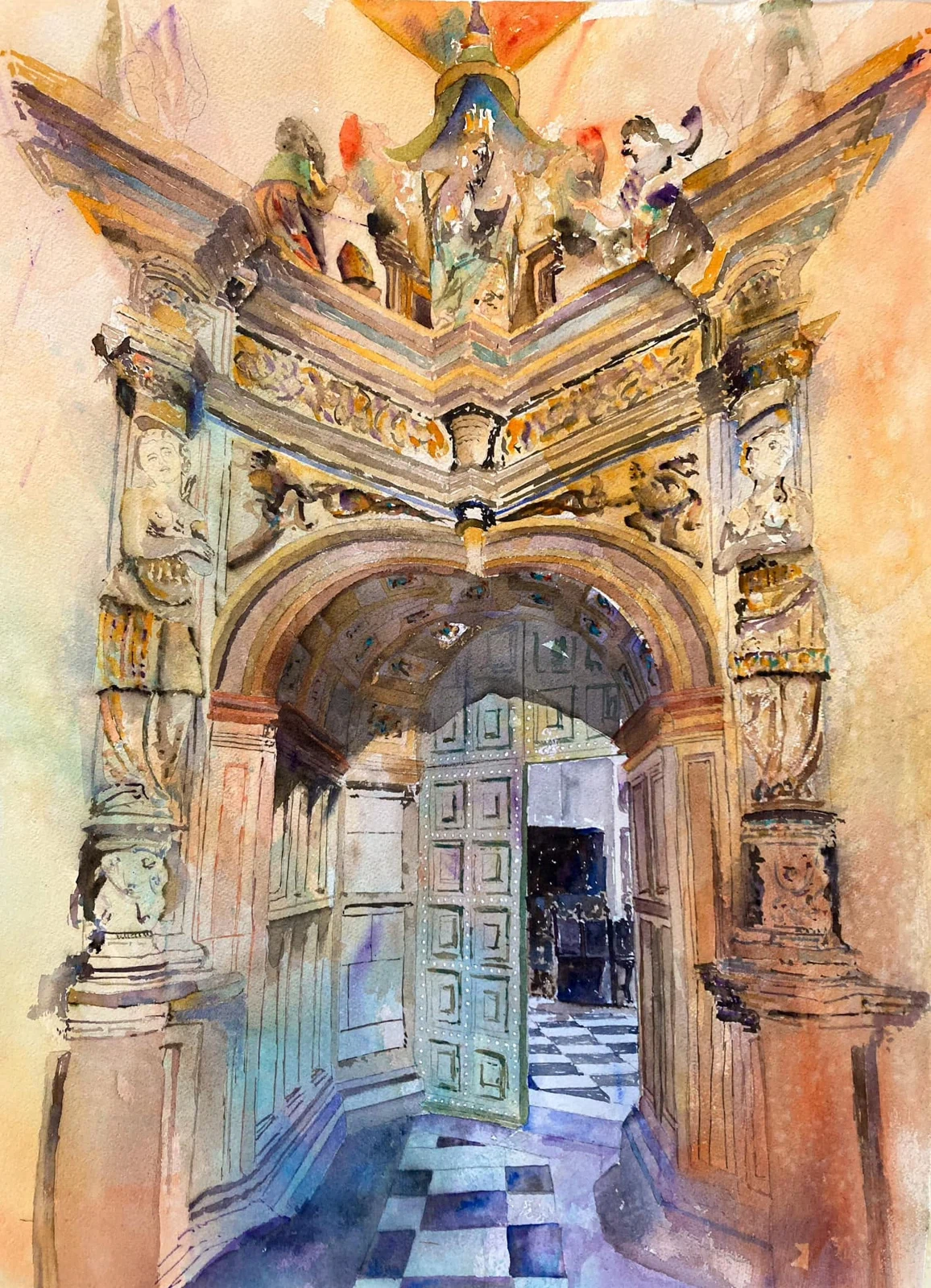 Úbeda, acuarela