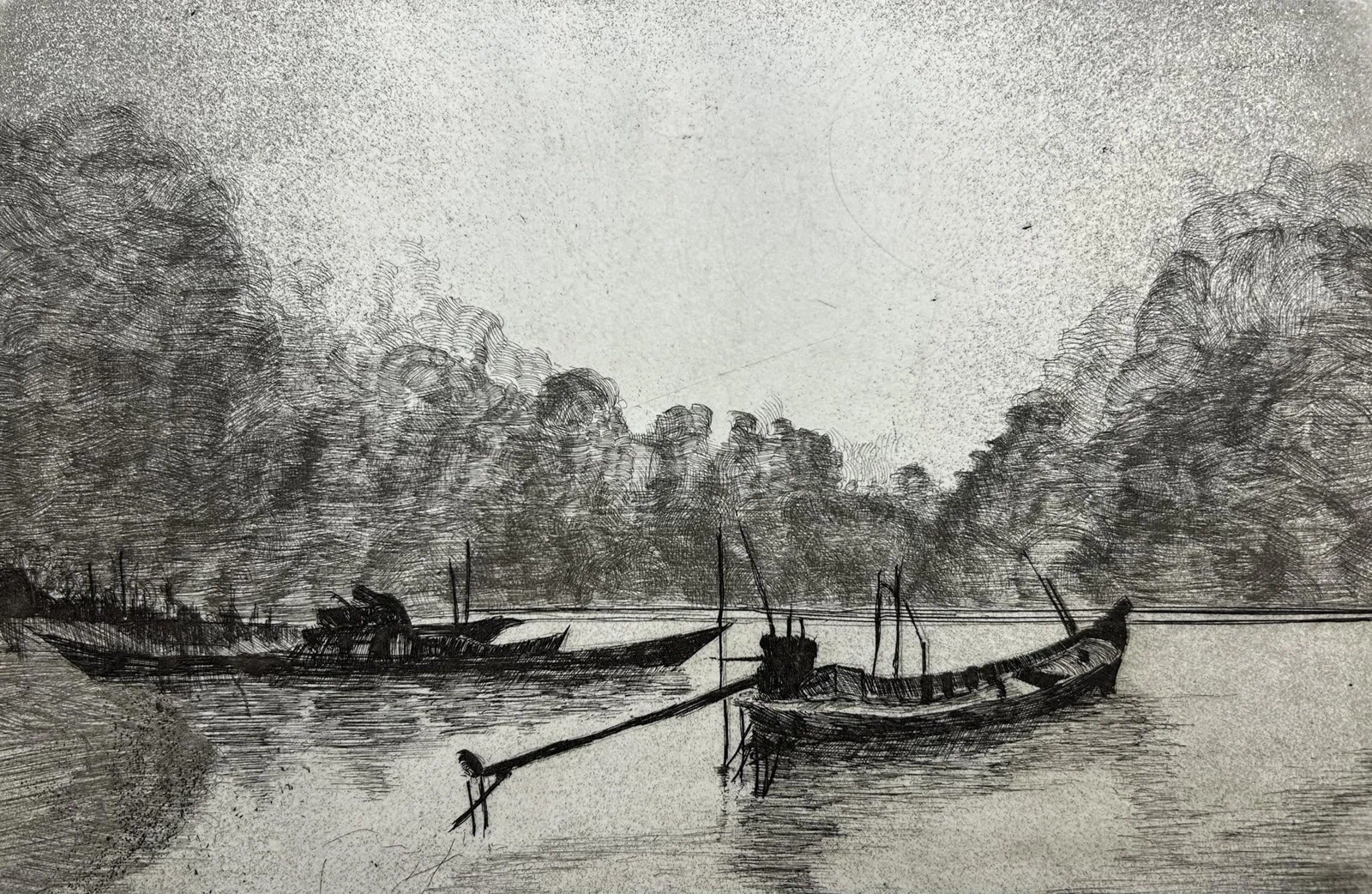 Orilla, grabado